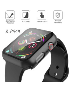 Funda Dura Misxi 2 Pack con Protector para Apple Watch 44mm 2