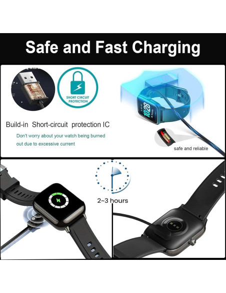 Cargador Magnético 2-Pack para Reloj IOWODO y Blackview