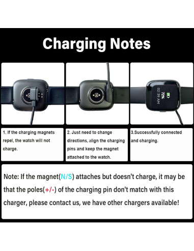 Cargador Magnético 2-Pack para Reloj IOWODO y Blackview