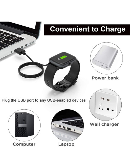 Cargador Magnético 2-Pack para Reloj IOWODO y Blackview