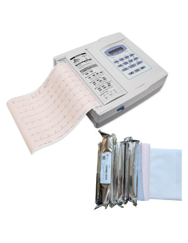 5 Rollos de Papel ECG Premium Fuyatina 215mm x 25m para BioNet