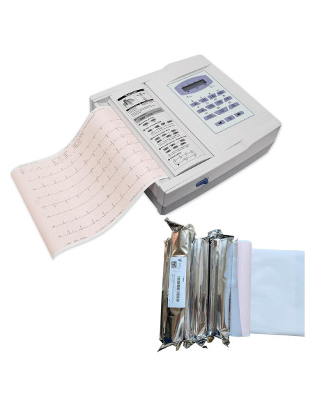 5 Rollos de Papel ECG Premium Fuyatina 215mm x 25m para BioNet