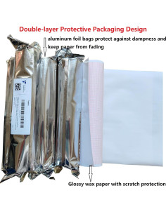 5 Rollos de Papel ECG Premium Fuyatina 215mm x 25m para BioNet 2