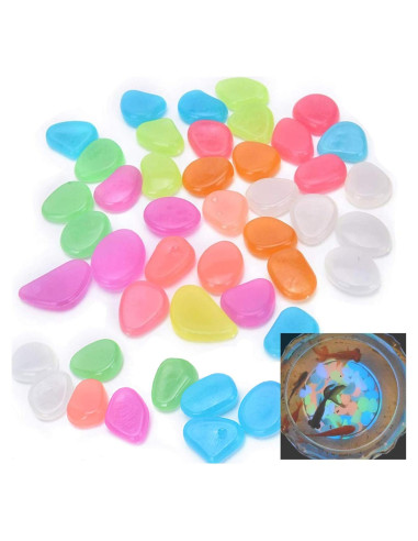 Guijarros Brillantes Oubest 200 Piezas Decoración Jardín