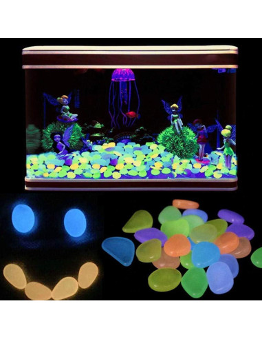 Guijarros Brillantes Oubest 200 Piezas Decoración Jardín