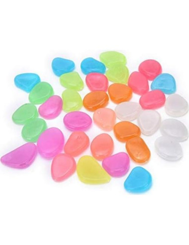 Guijarros Brillantes Oubest 200 Piezas Decoración Jardín