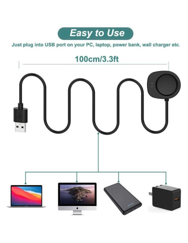 Cable de Carga Rápida Baifosrest para Amazfit T-Rex 3 y Balance