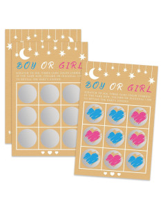 Tarjetas de Raspado Revelación de Género Senfaro 25 Pzas