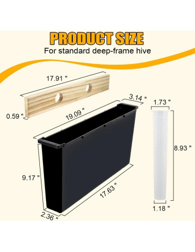 Alimentador de Abejas MayBee 2 Pack 6.5L para Colmenas