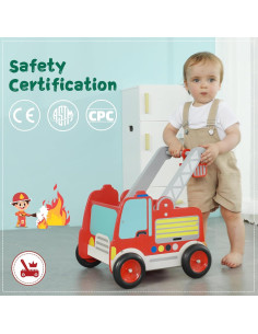 Caminador de Madera Labebe - Juguete 2-en-1 para Niños 2