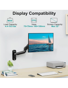 Soporte de Pared para Monitor ErgoFocus 17-32" Ajustable 2