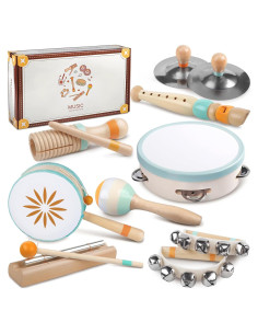 Set de Instrumentos Musicales de Madera Rmischolar para Bebés