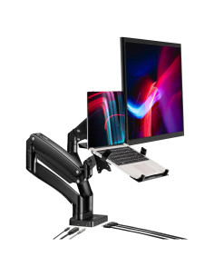 Soporte Doble para Monitor AVLT 17-43" + Dock USB-C 7 en 1