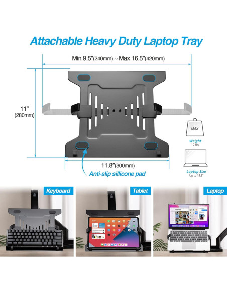Soporte Doble para Monitor AVLT 17-43" + Dock USB-C 7 en 1 Soporte Doble para Monitor AVLT 17-43" + Dock USB-C 7 en 1