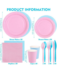 Durony 350 Piezas Suministros Fiesta Revelación Género 2