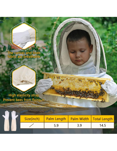 Traje de Apicultura para Niños PNKKODW M Transpirable