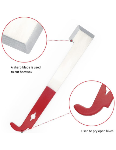 KINGLAKE J Hook de Acero para Colmena 26,67 cm Raspador