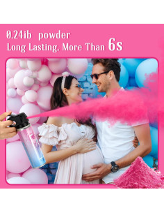 Extintor Revelación de Género QIYVLOS Rosa 0.11 kg 2