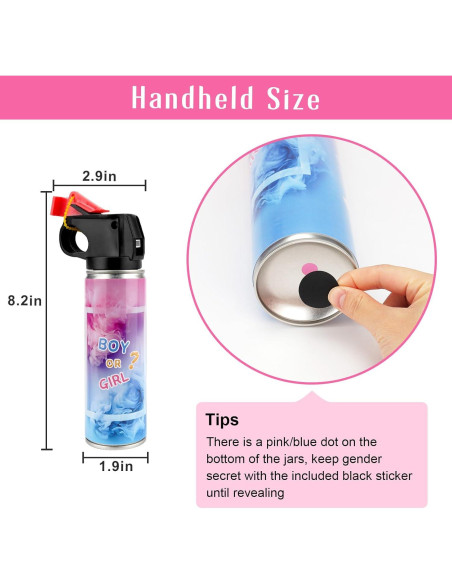 Extintor Revelación de Género QIYVLOS Rosa 0.11 kg