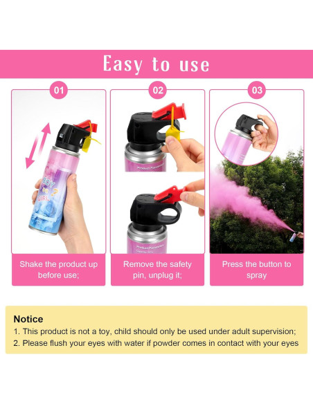 Extintor Revelación de Género QIYVLOS Rosa 0.11 kg