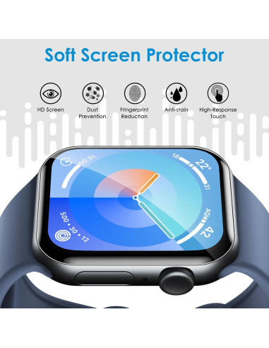 Protector de Pantalla UniqueMe para Apple Watch 10 42mm TPU