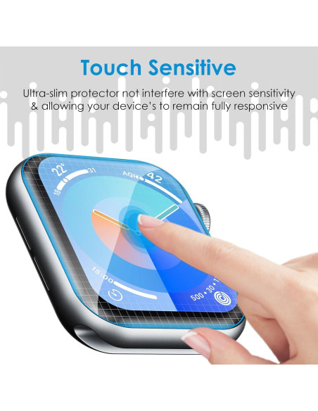 Protector de Pantalla UniqueMe para Apple Watch 10 42mm TPU Protector de Pantalla UniqueMe para Apple Watch 10 42mm TPU