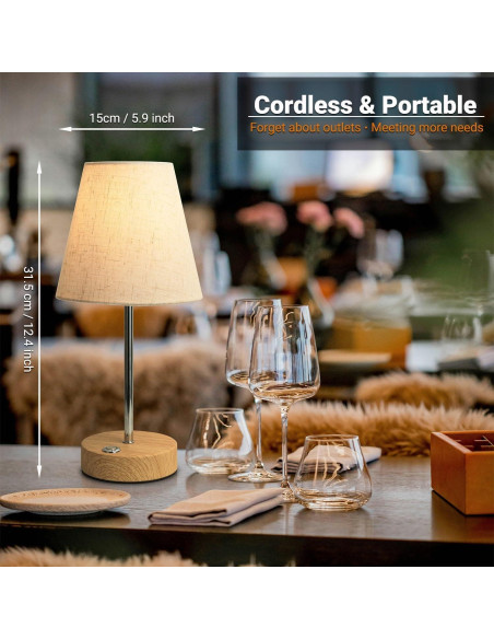 Lámpara Inalámbrica MILLUXIi 12'' Recargable Táctil LED