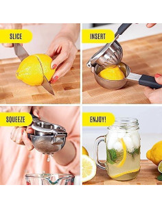 Prensa de Limón KENSINGTON LONDON Manual Acero Inoxidable 2