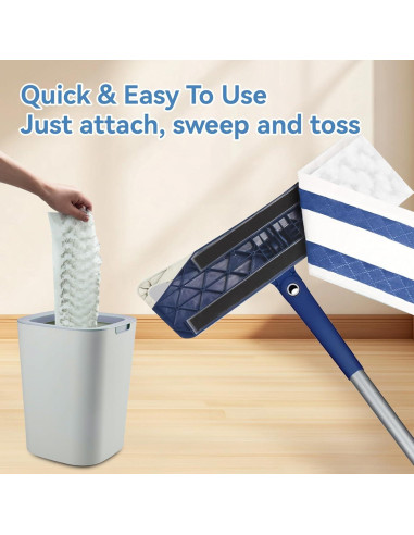 50 Almohadillas Desechables para Mopa Bona 43x13 cm Microfibra