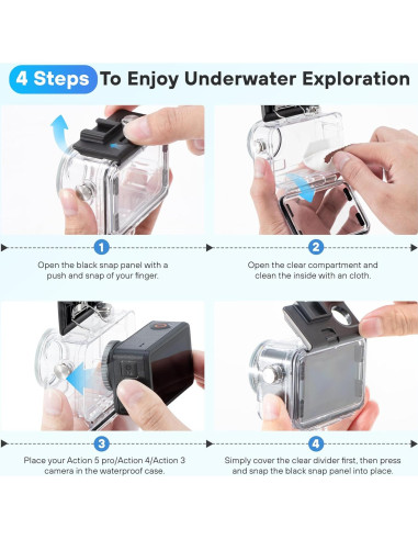 Funda Impermeable STARTRC PHOTO para DJI Action 5 Pro 50M