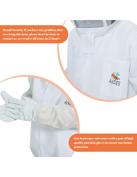 Chaqueta de Apicultura Andes - Unisex XL con Guantes