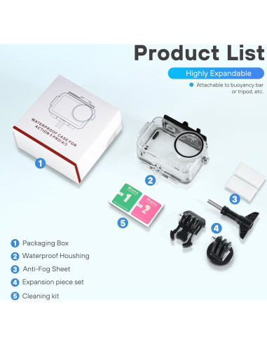 Funda Impermeable STARTRC PHOTO para DJI Action 5 Pro 50M