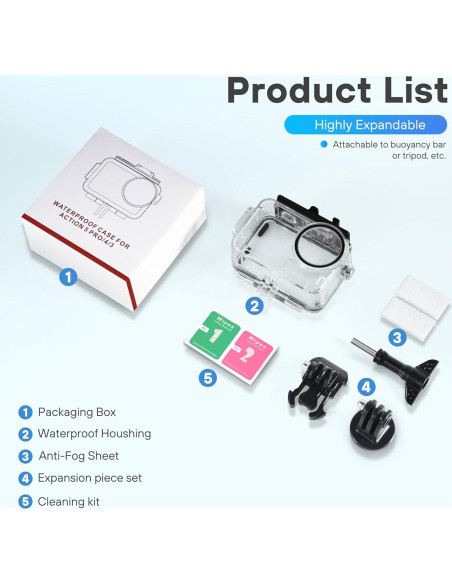 Funda Impermeable STARTRC PHOTO para DJI Action 5 Pro 50M