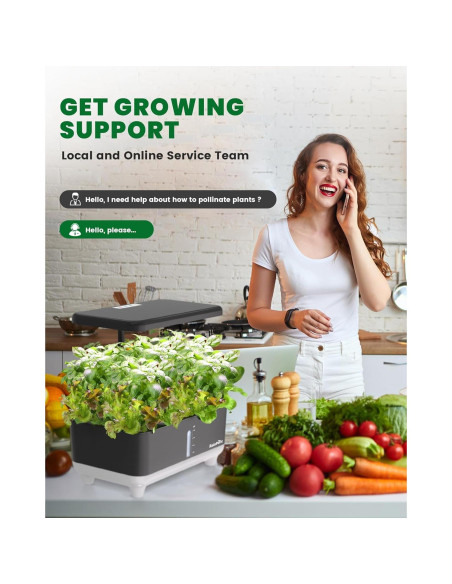 Sistema Hidropónico RAINPOINT 5L con Luz LED y 13 Cápsulas