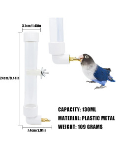 Dispensador Automático de Agua OTKARXUS 130ml para Aves 2
