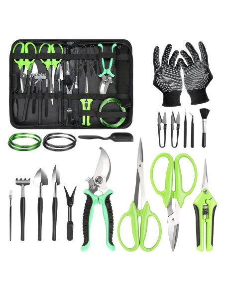Kit de Herramientas para Bonsai Futurera 21 Piezas Jardinería