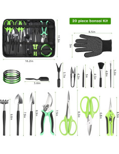 Kit de Herramientas para Bonsai Futurera 21 Piezas Jardinería 2