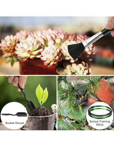 Kit de Herramientas para Bonsai Futurera 21 Piezas Jardinería