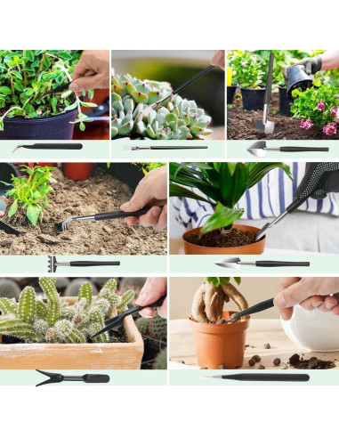 Kit de Herramientas para Bonsai Futurera 21 Piezas Jardinería