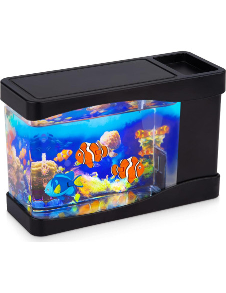 Acuario Virtual Nurily WF01 con Luces LED y Peces