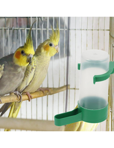 10pcs Bebedero de Vidrio LIOOBO para Aves 3,05 cm