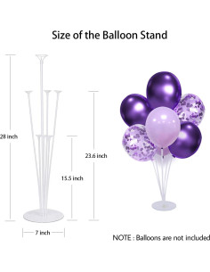 Kit Soporte para Globos ROYUYE 8 Sets Decoración Fiesta 2
