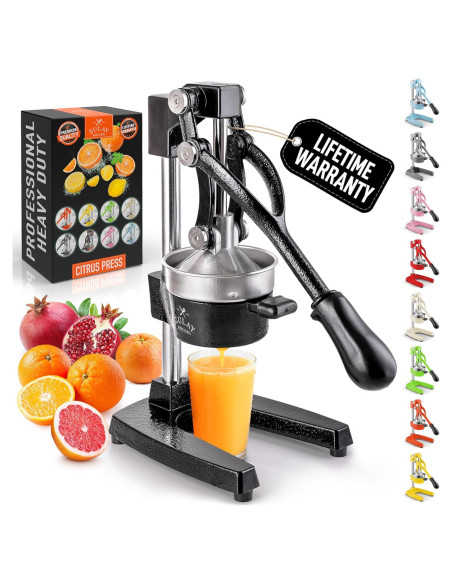 Exprimidor Manual Zulay Kitchen de Cítricos 12.7 cm Negro