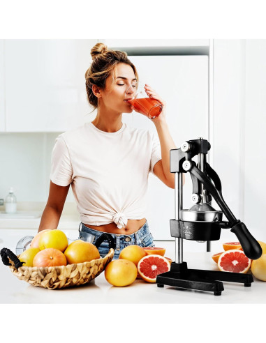 Exprimidor Manual Zulay Kitchen de Cítricos 12.7 cm Negro