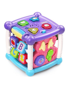 Cubo de Actividades VTech 6 lados 14 funciones púrpura