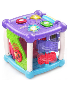Cubo de Actividades VTech 6 lados 14 funciones púrpura 2
