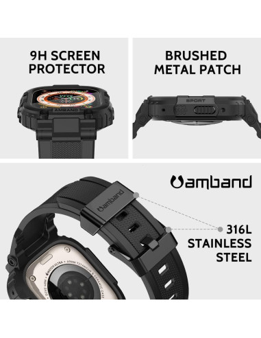 Funda amBand para Apple Watch Ultra 2/1 49mm con protector