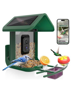 Comedero para Aves Onlyfly con Cámara Solar 2K y AI