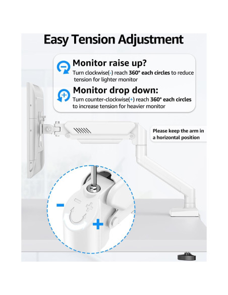 Soporte Doble Monitor MOUNTUP hasta 32" Ajustable Blanco Soporte Doble Monitor MOUNTUP hasta 32" Ajustable Blanco