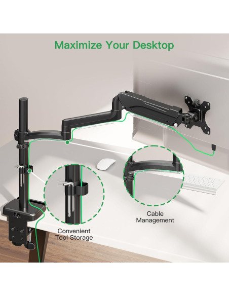 Soporte de Monitor MONTAR PRO Ajustable 13-32" 8.99kg